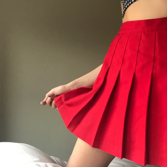 American Apparel Dresses & Skirts - American Apparel Red Tennis Skirt
